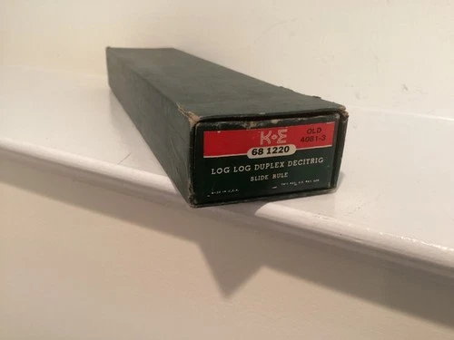 K&E 68 1220 (4081-3) Log Log Duplex Slide Rule w Case Box Paperwork