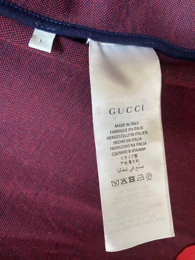 Gucci modello Gg set up rosso taglia L jacquard
