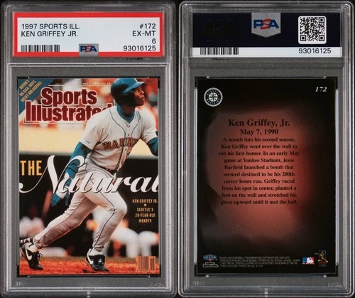 1997 SPORTS ILLUSTRATED #172 KEN GRIFFEY JR. PSA 6