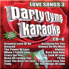 Party Tyme Karaoke - Love Songs 3 16-song CD G 