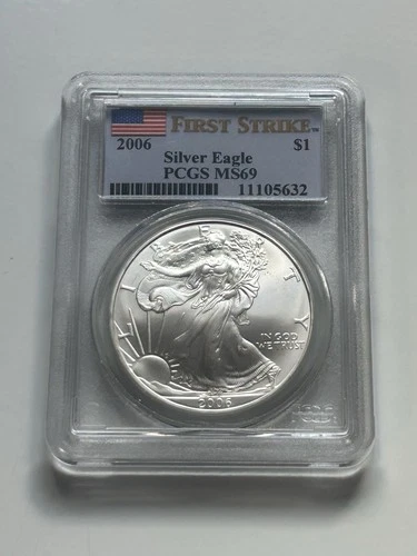 2006 American Silver Eagle First Strike PCGS MS69