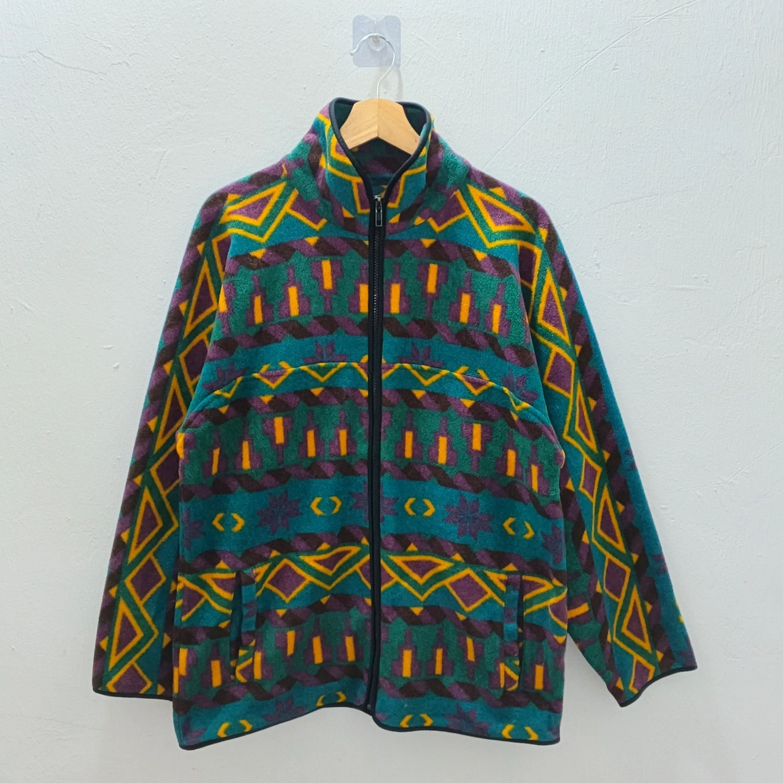Vintage 90's Street Of Brooklyn Winter Fleece Jacket Size L
