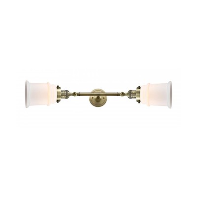 Innovations Lighting 208L-AB-G181-LED Franklin Restoration Canton Antique Brass