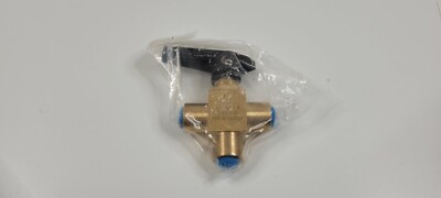FAV 1/4'' NPT Female 3-Way Brass Ball Valve 2500PSI PANEL MOUNT STYLE NEW