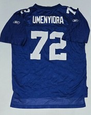 New York Giants #72 Osi Umenyiora Jersey Youth XL (18-20) Reebok NFL Team Blue