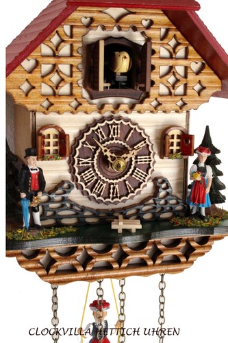 cuckoo clock black forest quartz german music house style new traditional - Picture 2 of 5