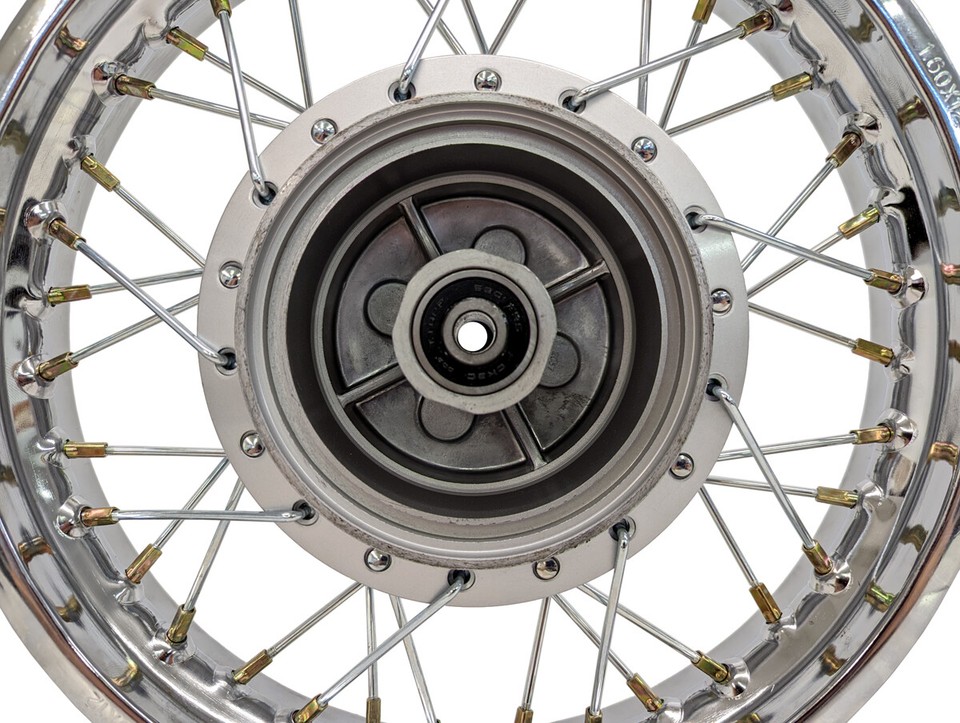 Complete Rear Wheel Assembly For CRF 70 XR 70 - 12 Inch Aluminum Rim With Brake Sprocket