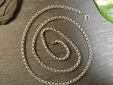 Tolle Silber Kette Erbsenkette Glieder Rund Damen Herren Unisex