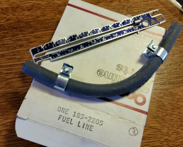 1852205 FUEL LINE WITH CLAMPS 7.5" KUBOTA ONAN "K" SERIES GENERATOR