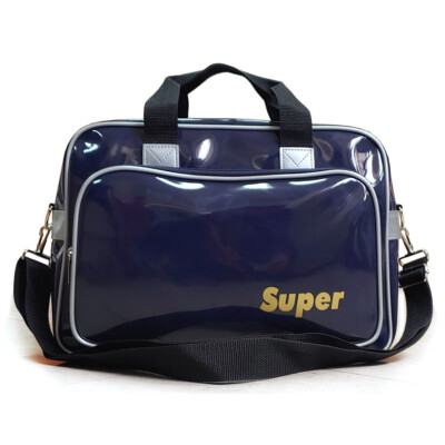 SUPER Bolsa deportiva New Patent Leather Gym Sports Training Fitness Duffle Bag