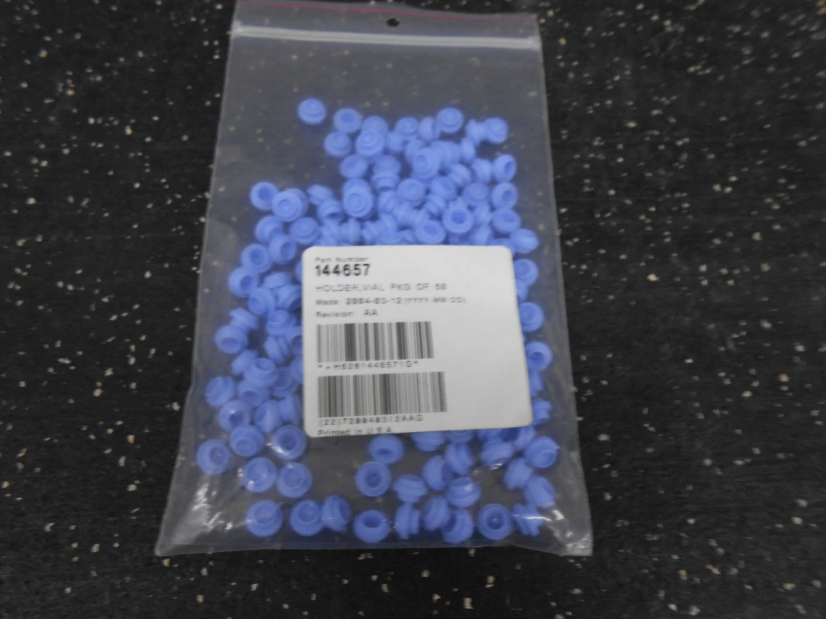 1 BAG OF APPROX 130 RUBBER 144657 VIAL HOLDERS