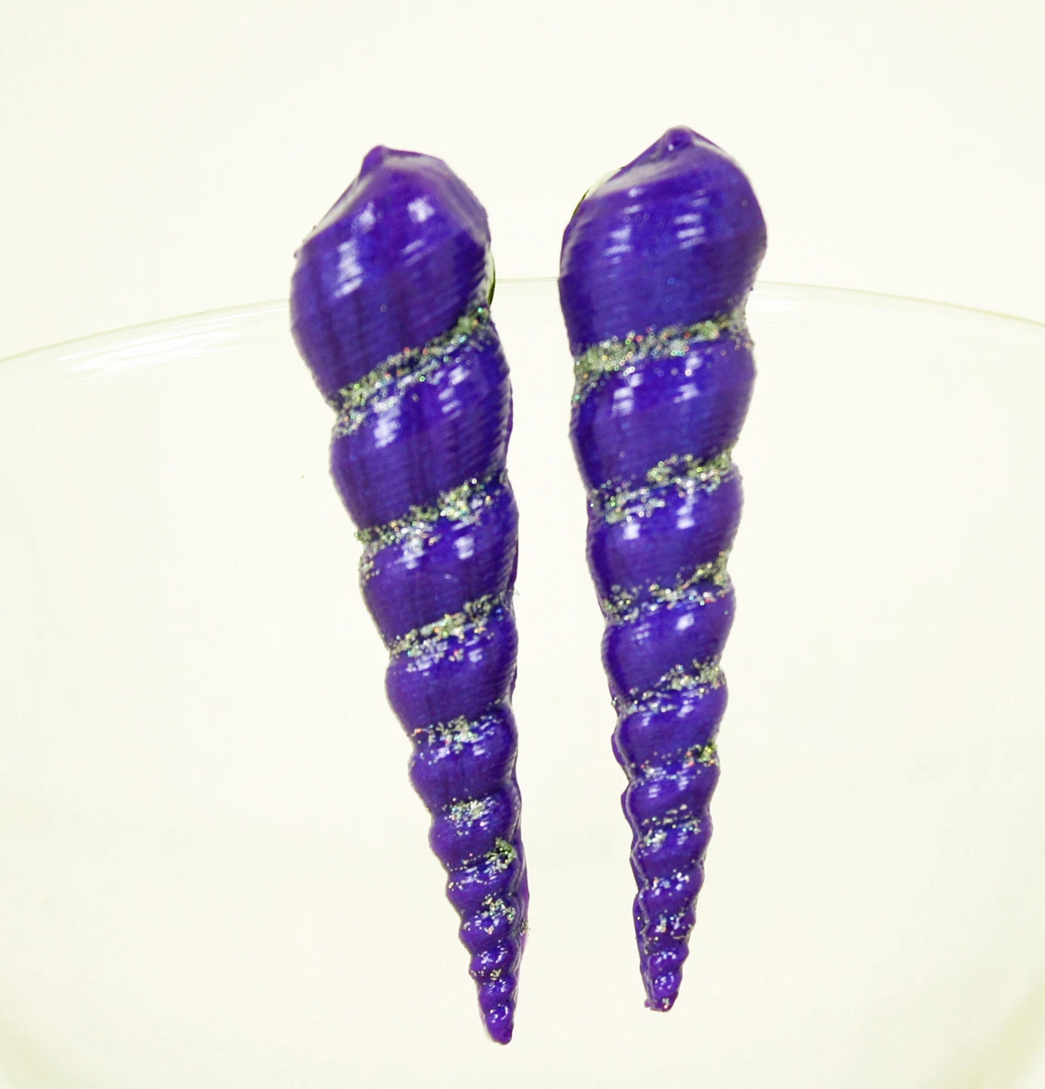 Ursula Inspired Purple Shell Earrings Disney Little Mermaid