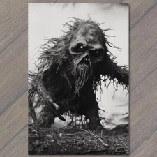 Art Print Creepy Weird Eerie Unreal Forest Monster Tree Unusual Crazy 💀🌳 V