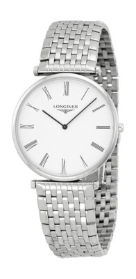 Longines Silver Timepiece with White Face Longines Master Collection main image 3