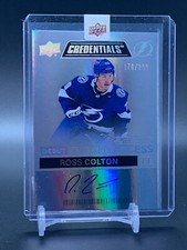 2020-21 Upper Deck Credentials Debut Ticket Auto ROSS COLTON Tampa Bay RC #/299