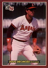1984 Donruss All-Star Oversized #6 Doug DeCinces - NM MLB Baseball Trading Card
