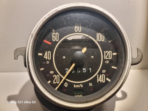 VW Käfer VDO Tacho Tachometer Kombi Instrument Uhr  W=0,5 140 km/h  113957021K