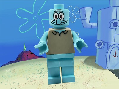 Squidward Big Brick Figure-9  Character Custom Made-SpongeBob Show