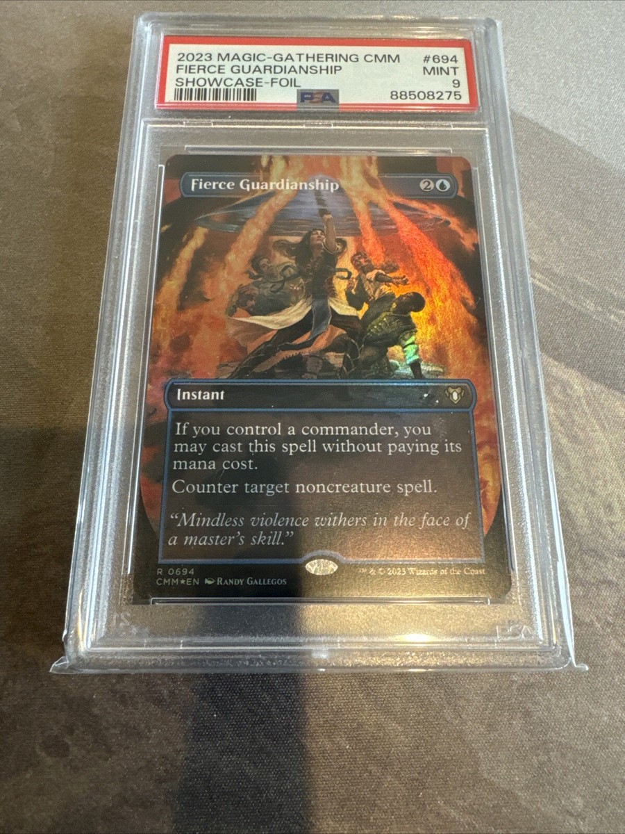 mtg【Foil】拡張 激情の後見 Fierce Guardianship 1枚 MTG FOIL Fierce Guardianship Borderless - Commander Masters #694