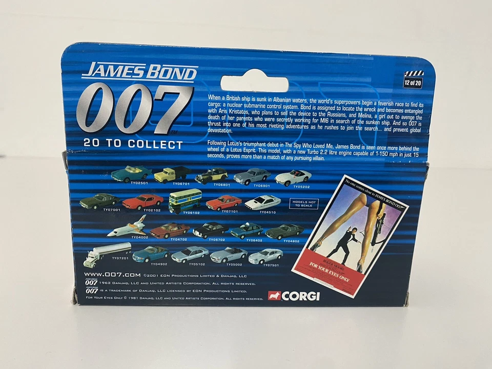 Corgi James Bond Lotus Esprit Turbo TY04702 Boxed 2002 - Image 4 of 4