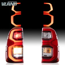 VLAND Full LED Tail Lights Assembly For Toyota Hilux 2015-2023 Rear Brake Lamps