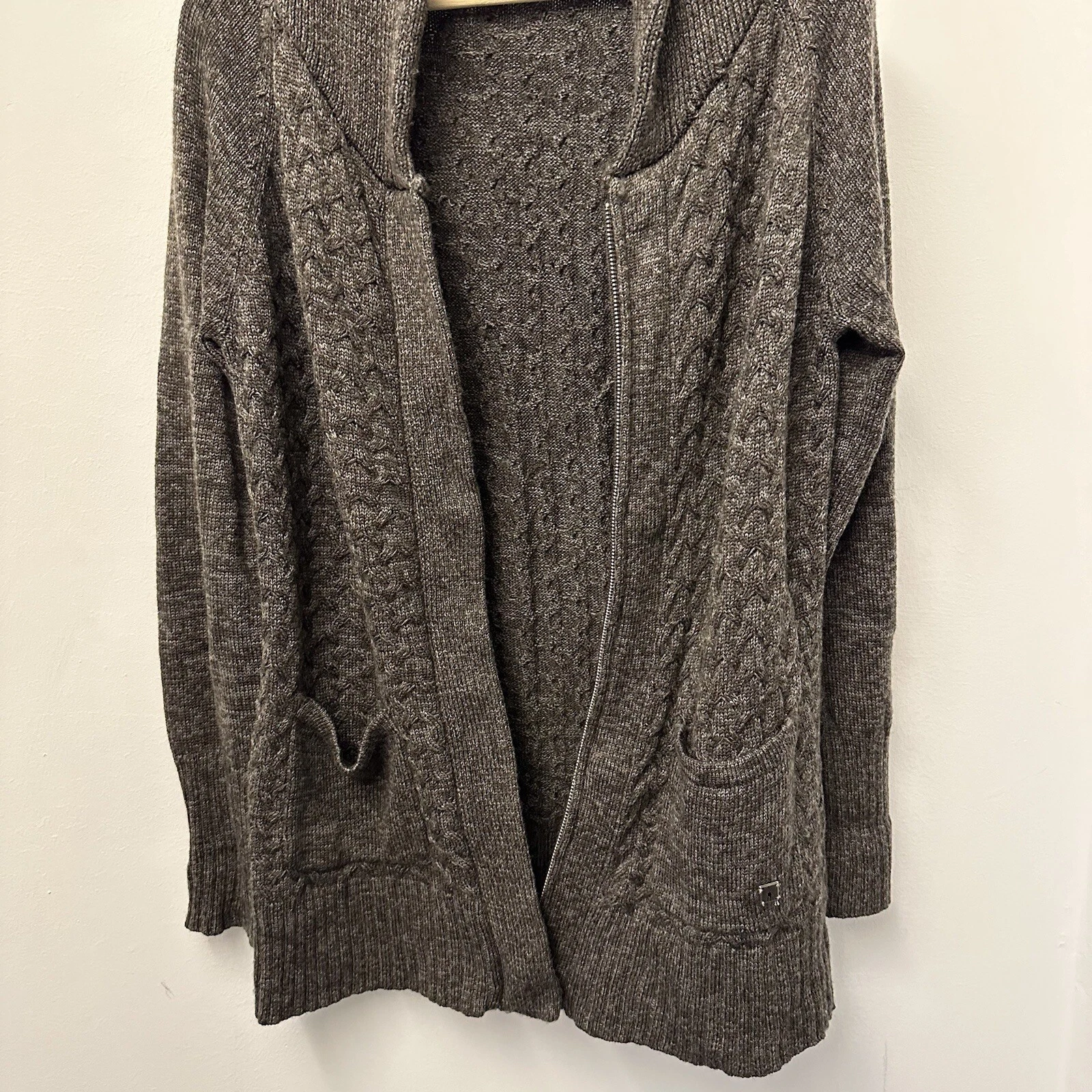 smartwool cozy full zip cardigan merino wool euc sweater