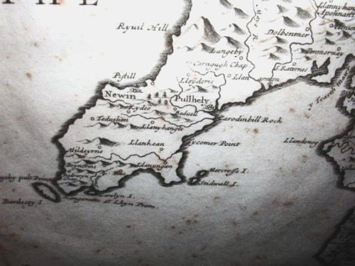 1695 ORIGINAL ROBERT MORDEN MAP OF NORTH WALES - Picture 8 of 12