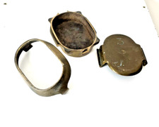 ancien moule de prothésiste dentaire en bronze.