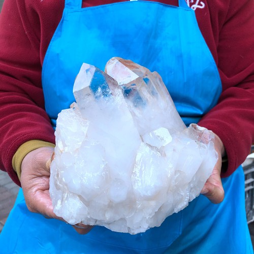 6.49LB Natural Rare Clear Quartz Cluster Energy Mineral Specimen Reiki Healing - Picture 2 of 16