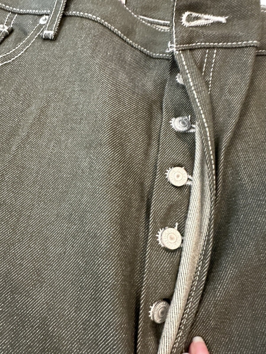 Levi's Vintage 501 XX Rigid Shrink To Fit Button Fly Jeans 42x34