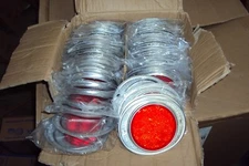  Grote 4023 ed reflectors 3" round, 4-5/8" oval alum mounting plate ( 10/pk )