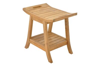 Adelaide Shower Seat 18'' Stool Bench-Made From Grade-A Teak Wood