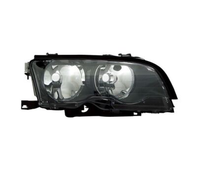 Right Headlight for BMW 3 Series E46 Coupe Cabrio 2001-2003 VP702P Black LHD