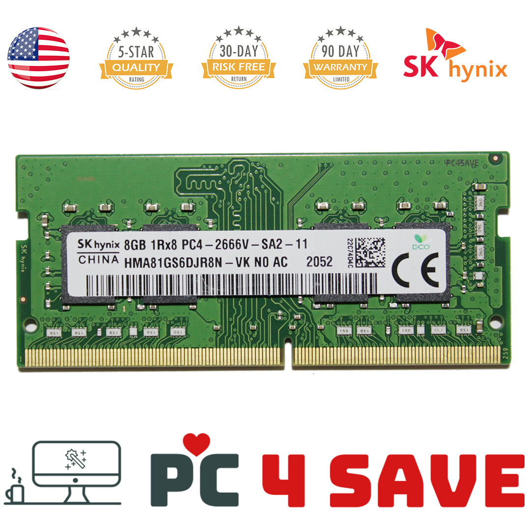 SK Hynix 8GB DDR4-2666 PC4-2666V 260Pin Memory Laptop Micro PC