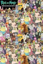 CARTOON NETWORK ADULT SWIM WHERE ARE RICK AND MORTY POSTER 24x36 NEW FREE SHIP