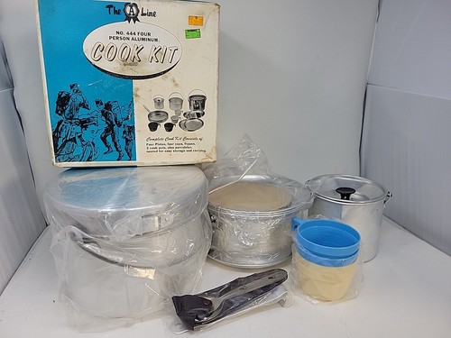 Vintage Aluminum Four Person Cook Litbby Academy Broadway No. 444- Camping - Picture 4 of 14