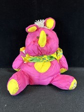 Fischer-Price Puffalump Rhino Rhinoceros 17" Plush Stuffed Animal Toy 1987 Nylon