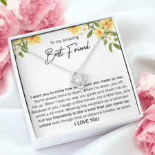 To Best Friend Necklace Gift, Gift for Best Friend Birthday, Friendship Gift