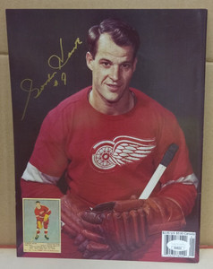 1990s Gordie Howe Signed Color Beckett Hockey Magazine Back Cover Picture JSA
