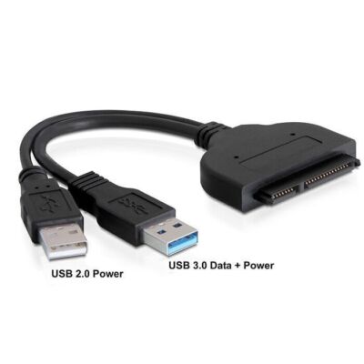 5Gbps USB to SATA 22 Pin Hard disk driver Adapter With
