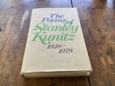 The Poems of Stanley Kunitz 1928-1978 1st Edition 1979 Hardcover Acceptable