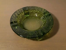 Mid Century Green Anchor Hocking Ashtray