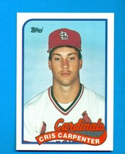 1989 TOPPS CHRIS CARPENTER RC#282 ST LOUIS CARDINALS   NMT NICE CARD  SEE SCAN
