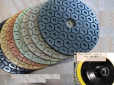 7" Diamond Resin Polishing Pad 31+1 Pieces stone terrazzo floor grinder marble 