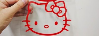 HELLO KITTY DECAL STICKER TRUCK  VEHICLE WINDOW WALL CAR Free Shipping 5x5in 