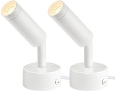 2 Pack Indoor Spot Lights, 120V LED Accent Up Lights, 3W Plant Spotlights, 30...