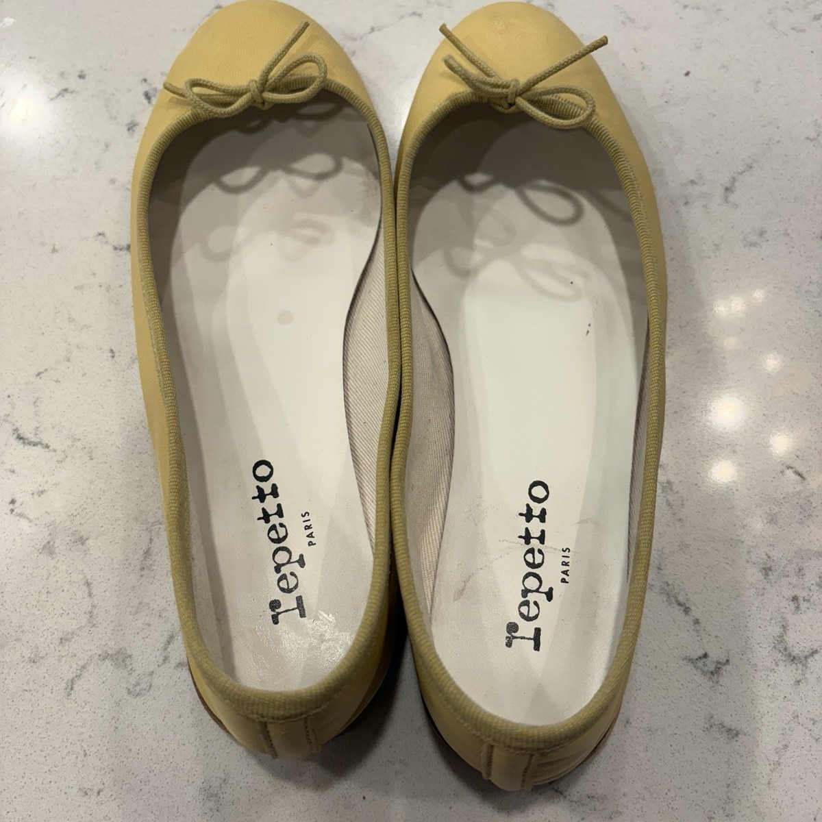 vb repetto CUIR VERITABLE 38 ★ Repetto Ruby Ball AD Black Leather Ballet Flats French Size 38 5