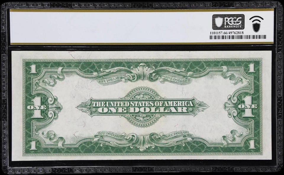 1923 $1 Silver Certificate FR-237 Horse Blanket PCGS 66 PPQ Uncirculated - Image 2 of 3