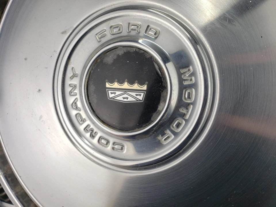 4x Cubiertas de tapacubos de acero inoxidable F-100 para camioneta Ford F100 1971-1977 OEM 15" Foto 4 de 4