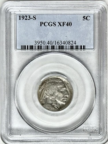 1923 S BUFFALO NICKEL PCGS XF40